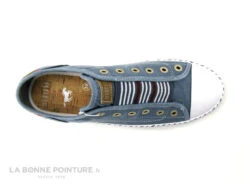 Mustang 1376-402-807 Bleu Ciel - Basket Sans Lacet Femme En Toile -Célèbre Chaussures Magasin cd24607c73b9e66c561f35ea11d5d5ef img 6087.jpg 178966