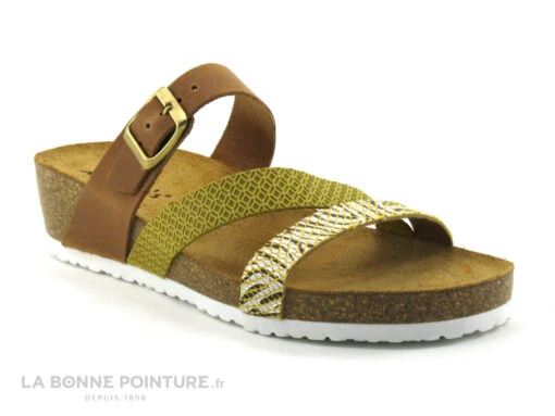 Morans JORCO Cognac - Jaune - Mule Mode Femme Ajustable