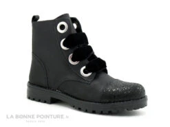 MKids MESALI MK6778F8IA Noir - Lacet Velours - Boots Crampons