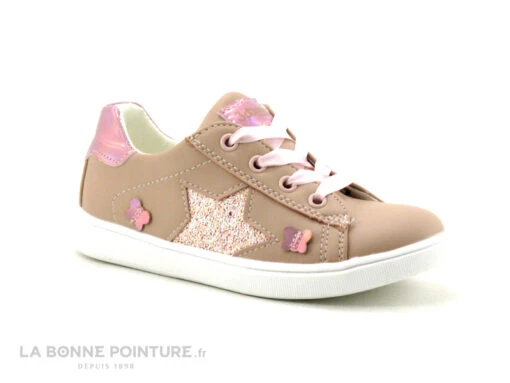 3 Pommes VOLOTA - Vieux Rose - Basket Basse Fille