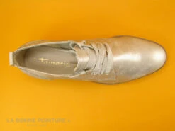 Tamaris 1-23204-20 Light Gold - Derby Femme Metallise -Célèbre Chaussures Magasin cd24607c73b9e66c561f35ea11d5d5ef img 6457.jpg 181700