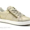 Geox D356HE BLOOMIEE Gold Lt Taupe - Basket Basse Femme Beige Et Or