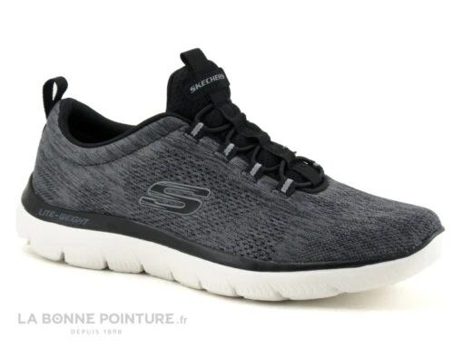 Skechers 232186 SUMMITS Louvin Gris Noir - Basket Homme