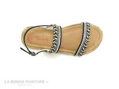 Wipop YBER Noir Blanc Argent - Sandale Fille -Célèbre Chaussures Magasin cd24607c73b9e66c561f35ea11d5d5ef img 6786.jpg 136461