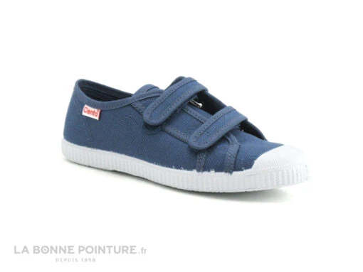 Cienta 78020 90 - Bleu - Basket Toile Enfant 2 Velcros