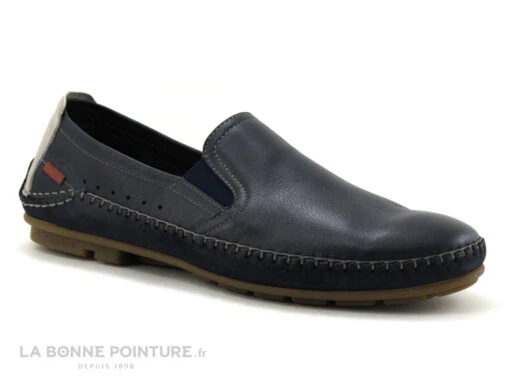 Fluchos F1174 Dorian Marino - Mocassin Souple Bleu Marine