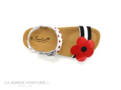 Sonia C BIA - Rayures Pois Fleur - Rouge Noir Blanc - Sandale Fille -Célèbre Chaussures Magasin cd24607c73b9e66c561f35ea11d5d5ef img 7144.jpg 136810