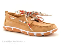 TBS JANAELE H7696 - Chaussure Bateau Femme Nubuck Abricot