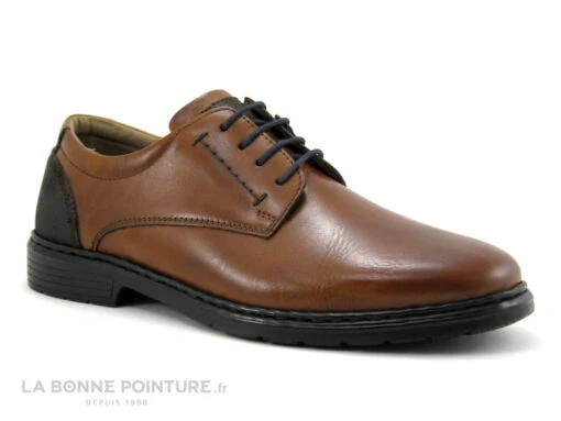 Josef Seibel - 42801 ALASTAIR 01 Cognac - Chaussure Derbi Homme Cuir Marron