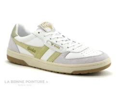 Gola HAWK CLB336WO White Lemon Gold - Basket Blanche Femme