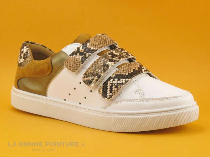 The Divine Factory QL4603 Blanc Camel Cobra - Basket 3 Velcros 1 The Divine Factory QL4603 Blanc Camel Cobra - Basket 3 Velcros