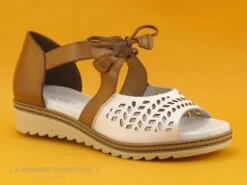 Dorking ESPE D8773-TX - Blanc Marron - Sandale Femme Avec Contrefort -Célèbre Chaussures Magasin cd24607c73b9e66c561f35ea11d5d5ef img 7557.jpg 169014