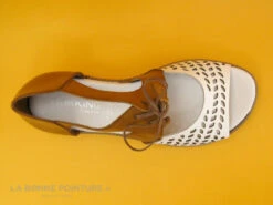 Dorking ESPE D8773-TX - Blanc Marron - Sandale Femme Avec Contrefort -Célèbre Chaussures Magasin cd24607c73b9e66c561f35ea11d5d5ef img 7562.jpg 169012