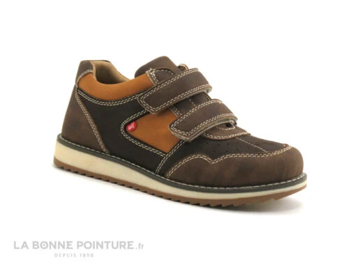 NA ALvaro Marron Cafe - Chaussure Velcro Enfant