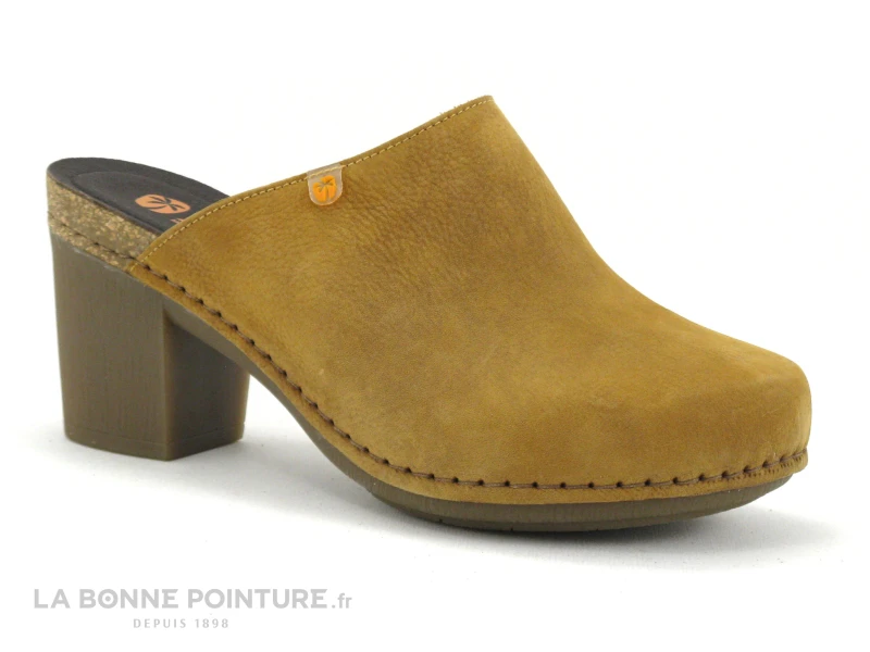 Jungla 7855 Albero - Sabot Femme Cuir Jaune - Talon Haut 5 Jungla 7855 Albero - Sabot Femme Cuir Jaune - Talon Haut – Image 5