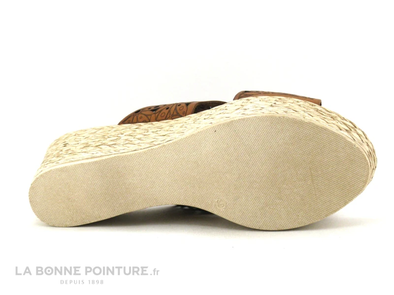 Eva Frutos 1657 Marron - Brides Ajourees - Mule Talon Compensee 6 Eva Frutos 1657 Marron - Brides Ajourees - Mule Talon Compensee – Image 6