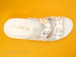 Sanital Light 4371 Blanc Et Fleuri - Brides A Boucle - Mule Medicale -Célèbre Chaussures Magasin cd24607c73b9e66c561f35ea11d5d5ef img 8221.jpg 157236