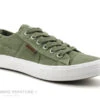 Dockers 40TH201 Kaki - Basket Toile Femme Vert Kaki