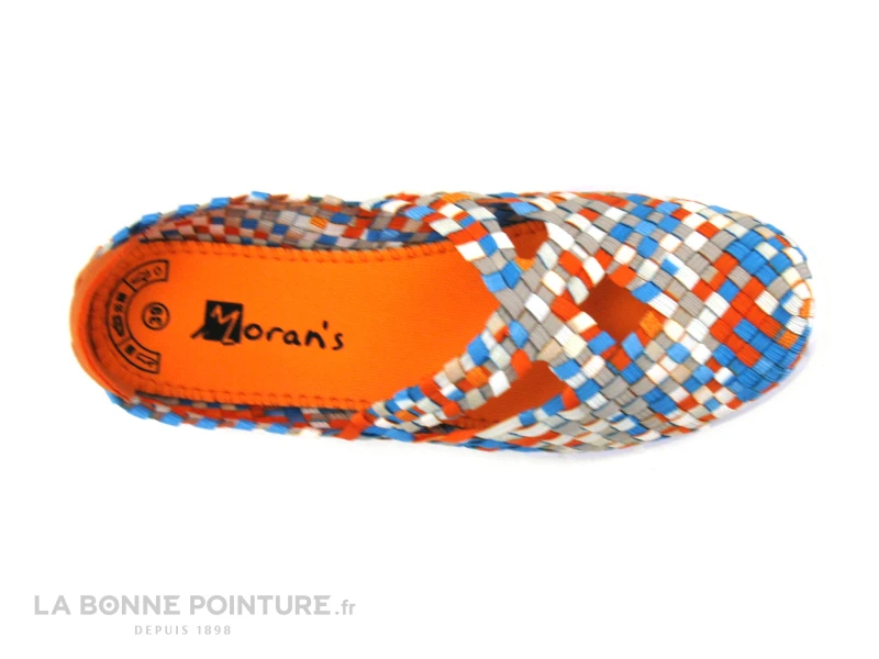 Morans KUBOKA Orange Turquoise - Basket Elastique Femme 6 Morans KUBOKA Orange Turquoise - Basket Elastique Femme – Image 6