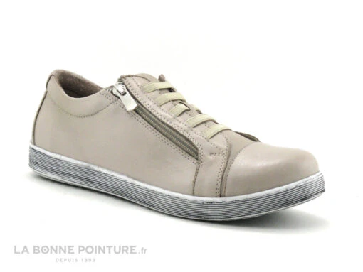 Andrea Conti 0061715 111 Silbergrau - Basket Femme Cuir Gris