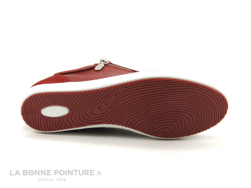 Morans SEVENE Rouge - Basket Basse Femme En Cuir Rouge 7 Morans SEVENE Rouge - Basket Basse Femme En Cuir Rouge – Image 7