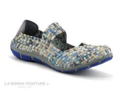 Rock Spring CAPETOWN Bleu Metal - Argent - Ballerine Elastique Tresse -Célèbre Chaussures Magasin cd24607c73b9e66c561f35ea11d5d5ef img 8713.jpg 182289