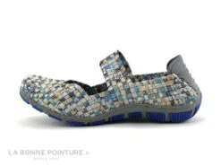 Rock Spring CAPETOWN Bleu Metal - Argent - Ballerine Elastique Tresse -Célèbre Chaussures Magasin cd24607c73b9e66c561f35ea11d5d5ef img 8715.jpg 182285