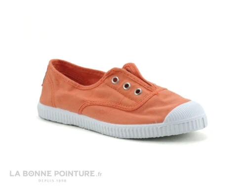 Cienta 70997 191 Peach - Basket Toile Fille Sans Lacet - Orange