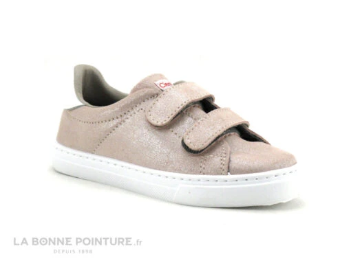 Cienta 8006-6703 - Basket Fille Rose Paillete Avec 2 Scratches