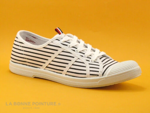 Tropeziennes CANDLE Blanc 23425 - Tennis Lacet Femme