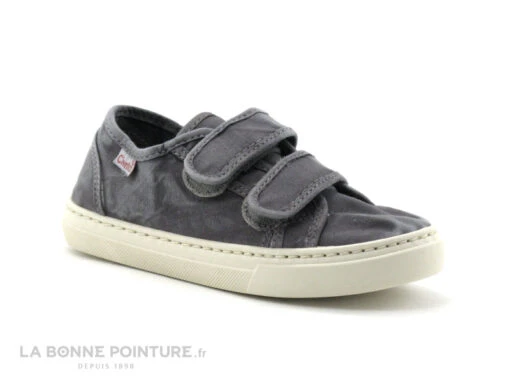Cienta 8377723 Gris - Basket Toile Enfant - 2 Velcros
