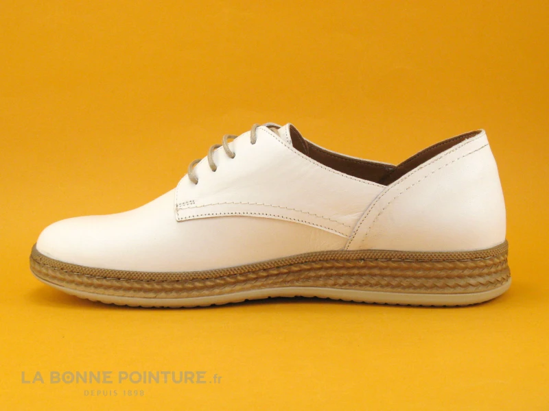 Karyoka MAGIC Blanc - Chaussure Derbi Femme 3 Karyoka MAGIC Blanc - Chaussure Derbi Femme – Image 3