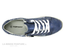 Topway B835570 Blue - Baskets Femme Bleu Jeans Avec Zip Et Lacet -Célèbre Chaussures Magasin cd24607c73b9e66c561f35ea11d5d5ef img 9392.jpg 170855