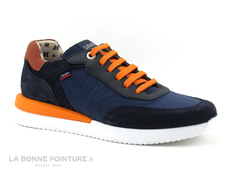 Callaghan 51100 Luxe - Bleu Marine - Orange - Basket Homme 5 Callaghan 51100 Luxe - Bleu Marine - Orange - Basket Homme – Image 5