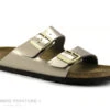 Birkenstock ARIZONA Birko Flor Electric Metallic Taupe - BK1012972 - Mule